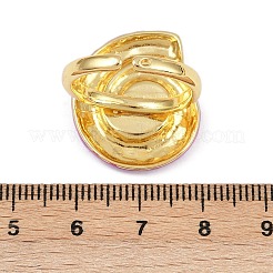 Anillos de puño ajustables de latón esmaltado para mujer&nbsp;RJEW-G357-01F