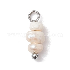 Dijes de cuentas de patata con perlas naturales cultivadas de agua dulce&nbsp;PALLOY-JF04642-02