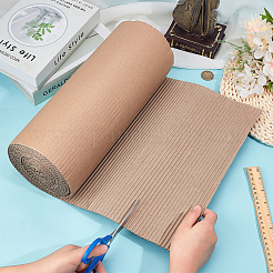 Rollo de cartón corrugado de una sola cara para embalaje&nbsp;DIY-WH0671-194A-05