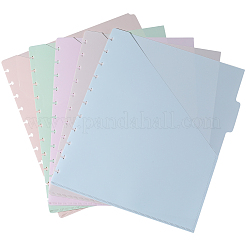 5 pz fogli divisori indice quaderno rilegato in PP&nbsp;AJEW-WH20006-191A