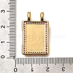 Messing Mikro ebnen Zirkonia Anhänger&nbsp;KK-U055-06B-02