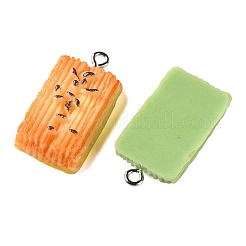 Pendentifs alimentaires imitation résine opaque&nbsp;RE-CBAFC07-03P