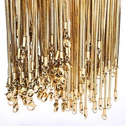 Collares de cadena de serpiente cuadrada de acero inoxidable 304 de 1.5 mm&nbsp;X-TW4888-1