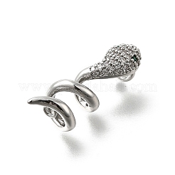 Ottone micro spianare pendenti zirconi&nbsp;LS-KK-S517-02P