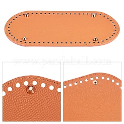 Pu-leder oval langer boden für strickbeutel&nbsp;FIND-WH0032-01B