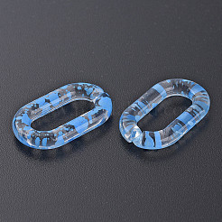 Transparentem Acryl Verknüpfung Ringe&nbsp;OACR-N009-013B-11