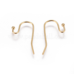 Ganci per orecchini in acciaio inossidabile 304 con placcatura sotto vuoto in PVD&nbsp;LS-STAS-I120-24-G