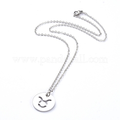 Colliers pendentifs en acier inoxydable 304 anti-ternissement&nbsp;NJEW-E147-06P