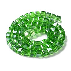 FilI di perline in vetro placcato&nbsp;EGLA-R030-8x8mm-M