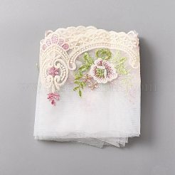 Polyester-Blumenspitzenbesatzband&nbsp;OCOR-WH0073-71