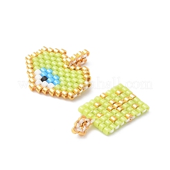 2 pièce de perles de rocaille en verre Miyuki faites à la main&nbsp;PALLOY-MZ00607-02
