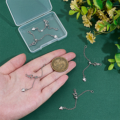 5 Stück Messing-Endketten&nbsp;FIND-PH0028-50P