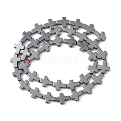 Chapelets de perles en hématite synthétique sans magnétiques&nbsp;G-P218-17-08