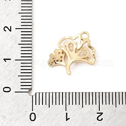 Messing micro pave klare zirkonia anhänger&nbsp;KK-B179-10G-03