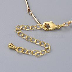 Colliers de chaîne en cristal autrichien bicone&nbsp;NJEW-JN02589
