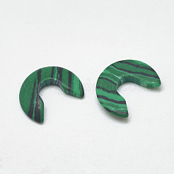 Cabochons synthétiques en malachite&nbsp;LS-TURQ-S290-56A-01