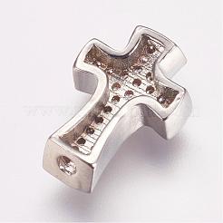 Perline zirconi micro pave  in ottone&nbsp;ZIRC-G087-28P