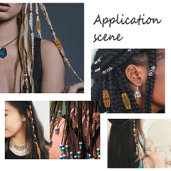 Dreadlocks-Flechtperlen aus Kunststoff&nbsp;OHAR-NB0001-13
