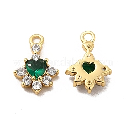 Micro Pave Bijoux de zircone cubique en laiton de placage en râtelier&nbsp;KK-C013-05G