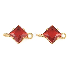 Messing-Pavé-Anhänger mit Zirkonia in Rautenform&nbsp;KK-P347-04G-03