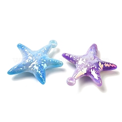 Grands pendentifs en acrylique opaque plaqué UV&nbsp;AC-CBA617C-04