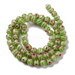 Handgemachte Millefiori Bunte Malerei Perlen Stränge&nbsp;LAMP-G164-02D