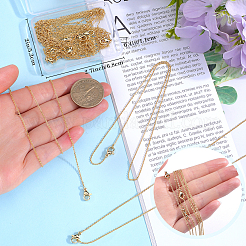 20 collana con catena in ottone da 1 mm&nbsp;MAK-BBC0001-20