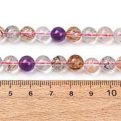 Brins de perles de quartz super sept naturelles&nbsp;GG-CBAA8F4-A03-8mm