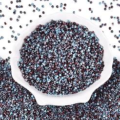 Perles de verre cylindriques opaques de Picasso&nbsp;SEED-Q039-06A-14