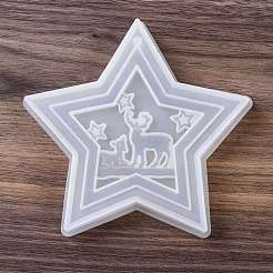 Moule en silicone pour décoration de pendentifs sur le thème de noël&nbsp;DIY-F151-01D