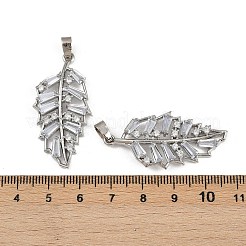Ciondoli in ottone con zirconi chiari con placcatura a cremagliera&nbsp;KK-L236-04C-P