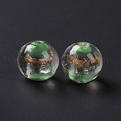 Abalorios hechos a mano de lámina de plata&nbsp;GLAA-Z001-05G