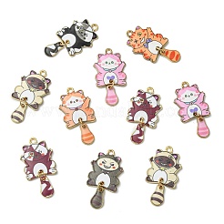35pcs 7 colgantes de esmalte de aleación de colores&nbsp;ENAM-CJ0007-32