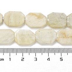 Fili di perline di pietra di luna arcobaleno naturale&nbsp;G-P544-B05-01