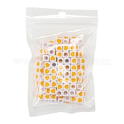 Weiße undurchsichtige europäische Acrylperlen&nbsp;OPDL-FS0001-01