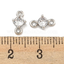 Gestell aus Messing mit Pavé-Fassung und klaren Zirkonia-Gliedern&nbsp;KKB-L215-047B-P
