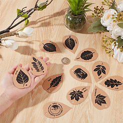 24 Stück Pflanzenidentifikationskarten aus Kraftpapier in 12 Ausführungen&nbsp;DIY-WH0699-34