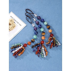 Perles de pierres précieuses grandes décorations de pendentif&nbsp;HJEW-PW0001-017