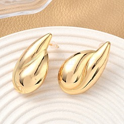 Orecchini a goccia in ottone&nbsp;EJEW-D337-05G