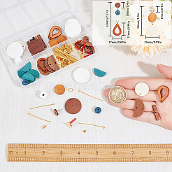DIY-Sets zur Herstellung von Ohrsteckern aus Holz mit Geometrie&nbsp;DIY-SC0024-72