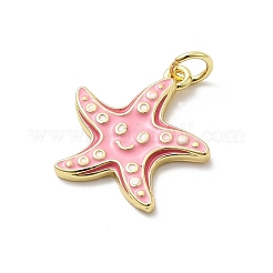 Pendentifs d'émail en laiton &nbsp;KK-P338-03C-G03