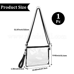 Borse a tracolla in pvc trasparente impermeabile&nbsp;AJEW-WH20115-05C