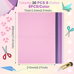 30 Stück 5 Farben rechteckiges Kraftpapier&nbsp;DIY-TAC0025-28