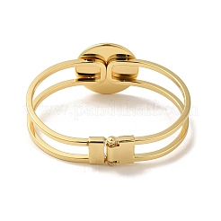 Bracelets creux en laiton émaillé mauvais œil pour femmes&nbsp;BJEW-H607-01G-06
