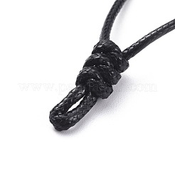 Verstellbare koreanische Halskette aus gewachstem Polyester&nbsp;AJEW-JB00510-01