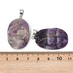 Natürlichen Amethyst Edelsteinanhänger&nbsp;G-C256-01E