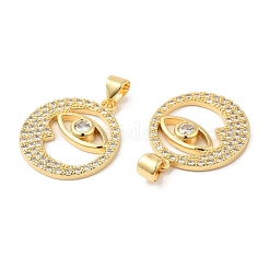 Pendentifs en laiton zircon cubique transparent&nbsp;ZIRC-L103-026G