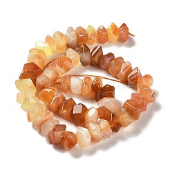 Natürliche orangefarbene Botswana-Achatperlenstränge&nbsp;G-D091-A23