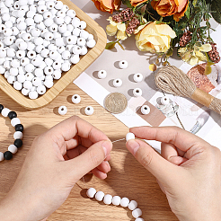 600 pièces de perles en bois naturel teint&nbsp;WOOD-PA0001-68A