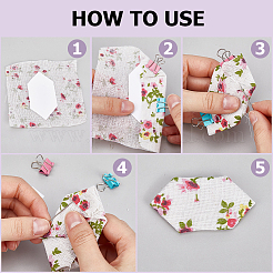 200 Stück 2 Stile Sechseck-Quiltvorlagen aus Papier&nbsp;DIY-GF0008-76